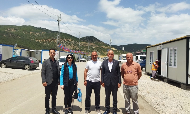 BAŞKAN HİKMET ATA’DAN DEPREM BÖLGESİNE ZİYARET