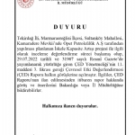 ÇED DUYURUSU