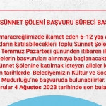 MARMARAEREĞLİSİ BELEDİYESİ TOPLU SÜNNET ŞÖLENİ KAYITLARI BAŞLIYOR