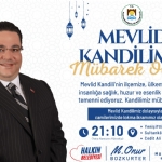 MArmaraereğlisi Belediye Başkanı M. Onur Bozkurter´in Mevlid Kandili Mesajı
